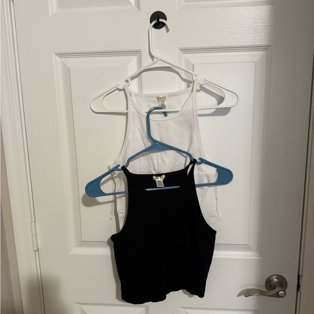 Bozzolo Black and White Tank Tops